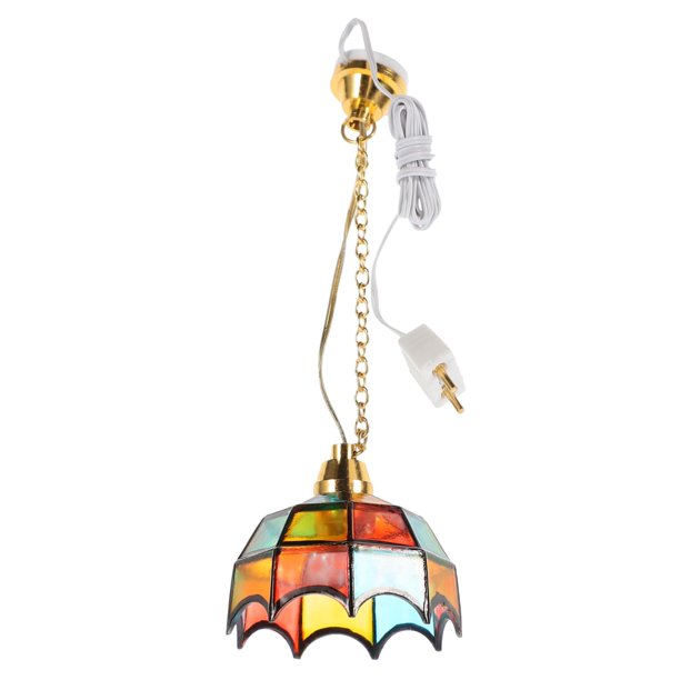 Luz de techo en miniatura, Mini adorno, lámpara colgante, luz para Mini adorno, 1 ud.