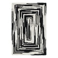 thumbnail image 3 of Unique Loom Braided Chindi Collection Area Rug - Oreo (4' 1" x 6' 1" Rectangle Black and White/Ivory), 3 of 7