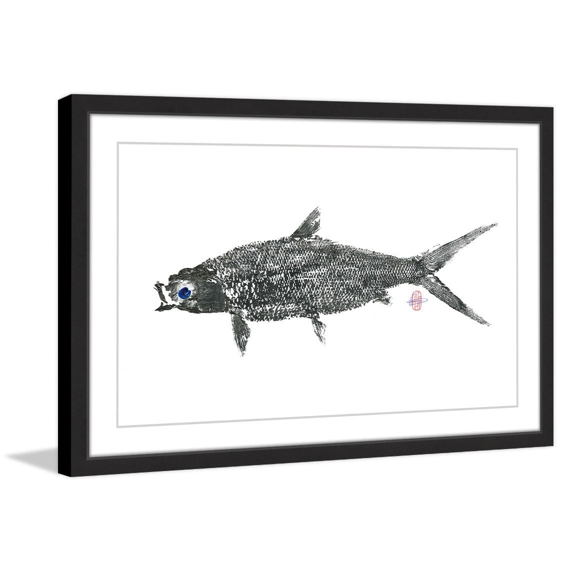 Marmont Hill 'Milk Fish' Framed Painting Print