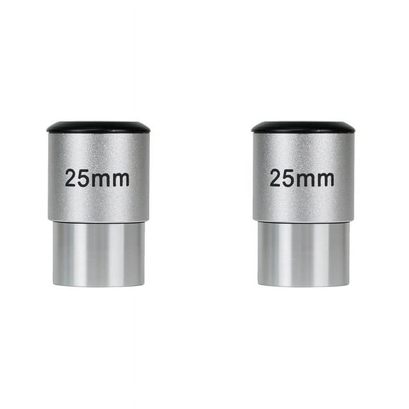 2pcs 25mm Astronomy Telescope Eyepiece 1.25 Inch with .6X0.6mm Filter Threads Astronomy Telescope Accessory