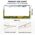 thumbnail image 4 of Coolnut Sunflower 2 Holes Car License Plate Frames 2PCS, Car License Plate Holder with Screw Caps Cover Set Automotive Exterior Parts Decoration for US Vehicles, 4 of 7