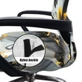 thumbnail image 5 of ZIATUBLES Computer Office Chair Covers Washable Dustproof Stretch Computer Office Chair Cover with Snap Button Removable Furniture Protector Cover, S, Sunflower Butterfly Gray Black Yellow Marble, 5 of 7