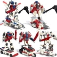 thumbnail image 3 of WEI JIANG-Figuras de acción 5 en 1 de gran tamaño para niños, juguetes de película de Anime Devastator, transFormación Predaking KO G1, modelo de Robot, juguete para niños, 3 of 4