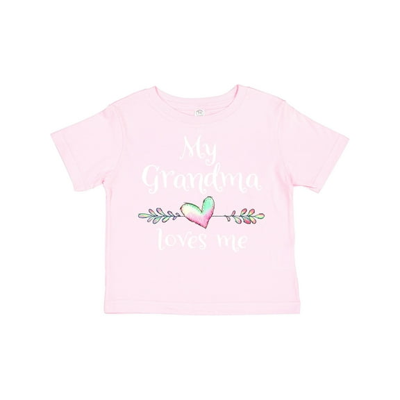 Inktastic My Grandma Loves Me- Heart Grandchild Boys or Girls Toddler T-Shirt