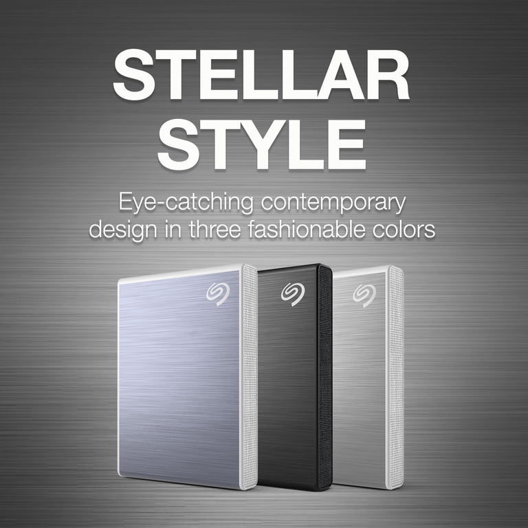 Seagate One Touch SSD 2TB External SSD Portable - Silver, Speeds