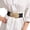 Black, variant on Women's Vintage Gold Buckle High Elastic Belt,Black and Gold Belt Women,Elastic Waist Belt 2.36 Inch Wide Gold Double Circle Buckle Belt for Dresses Fit Waist 27.5-31.5 Inch