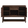 thumbnail image 3 of Parkins 2-door Sideboard Buffet Cabinet Rustic Espresso, 3 of 4