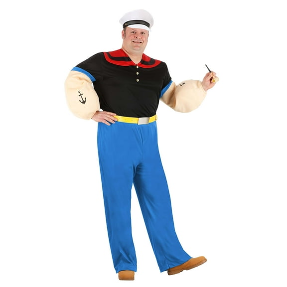 Men's Plus Size Deluxe Popeye Costume