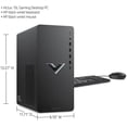 thumbnail image 4 of HP Victus 15L Gaming Desktop PC, AMD Ryzen 5 5600G, AMD RX6400 Graphics, 64GB RAM, 3TB SSD, Mica Silver, Windows 11 Home + Mazepoly Accessories, 4 of 4