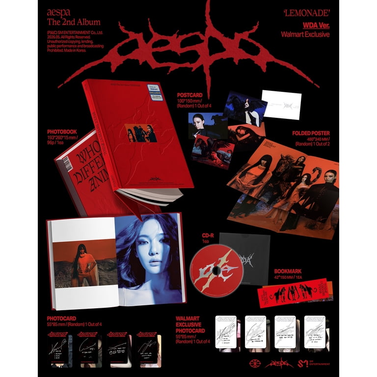 aespa-The 2nd Album 'LEMONADE' (WDA Ver.) (Walmart Exclusive) - CD