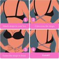 thumbnail image 5 of 2 Pairs Low Back Bra Converter Straps Backless Bra Converter, Women's Adjustable Low Back Extender Bra Converter Straps 2 Hooks Women Bra Strap Extend, 5 of 5