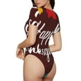 thumbnail image 2 of Fotbe Happy Thanksgiving Body de Mujer con Cuello Redondo y Mangas Cortas, Sin Mangas Ajustado, Suave, Cómodo y Básico-X-Large, 2 of 7