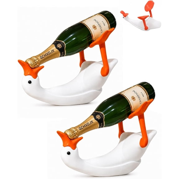 Goose Wine Bottle Holder 3D – Funny Goose Style Display Stand, 3D Printed Countertop Rack, Kitchen and Dining Decor, Vodka 3D Sculpted Goose Bottle Gift