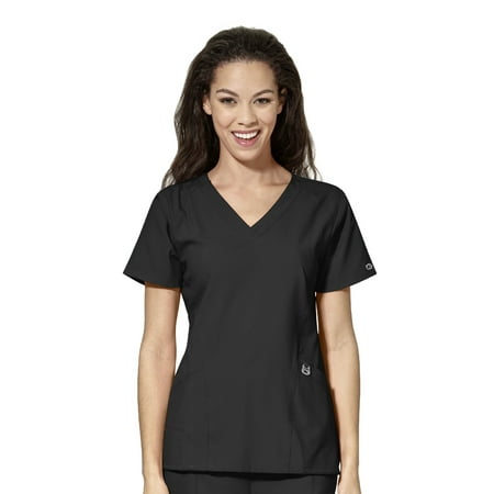 

WonderWink W123 Women s Stylized V-Neck Scrub Top