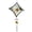 A, variant on Rotating 3D Diamond Wind Chime with Sunlight Refraction Effect - Indoor Outdoor Hanging Decor for Patio Garden Window Door Hanging Decorative Metal Art Mobile Wind Spinner