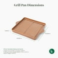 thumbnail image 2 of Square Grill Pan | 100% Ceramic Pan, Handmade, Non-Toxic, Eco-Friendly, Oven Safe 662F, 2 of 8