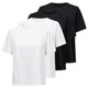 thumbnail image 1 of ONLY Camiseta para mujer Paquete de 4 - ONLONLY TEE, cuello redondo, algodón, liso Blanco/Negro S (Small), 1 of 7