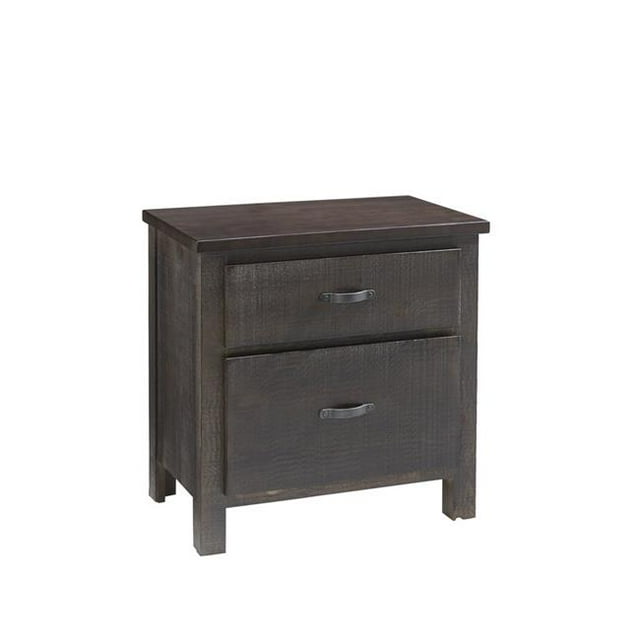 Progressive Furniture B645-43 Brickyard Nightstand In Scorched Pine