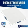 thumbnail image 2 of Laminating Sheets, 100 Pack Laminating Pouches Holds 11 x 17 Inch Sheets, 3 Mil Laminate Sheets 11.5 x 17.5 Inch for Laminator, Clear A3 Thermal Laminating Pouches with Round Corner$$Office, 2 of 7