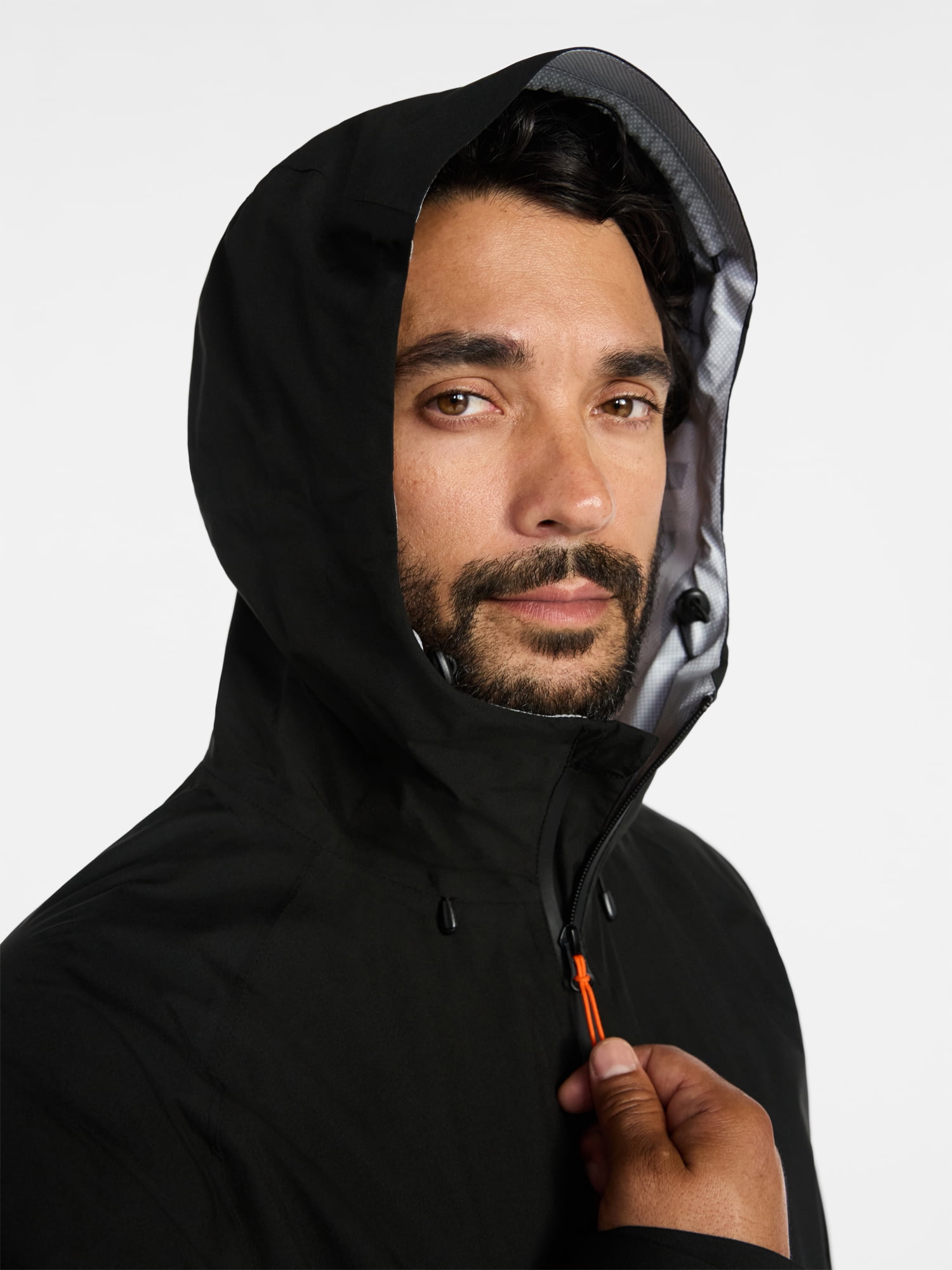 Ozark Trail Men's and Big Men's Sealed Seam Rain Jacket Pinnacle System, Sizes S-3XL