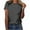 Dark Gray1, variant on Kovlvoll Womens Short Sleeve Tops Crew Neck Casual Loose T-Shirts Summer Solid Color Lightweight Comfy Tees Top