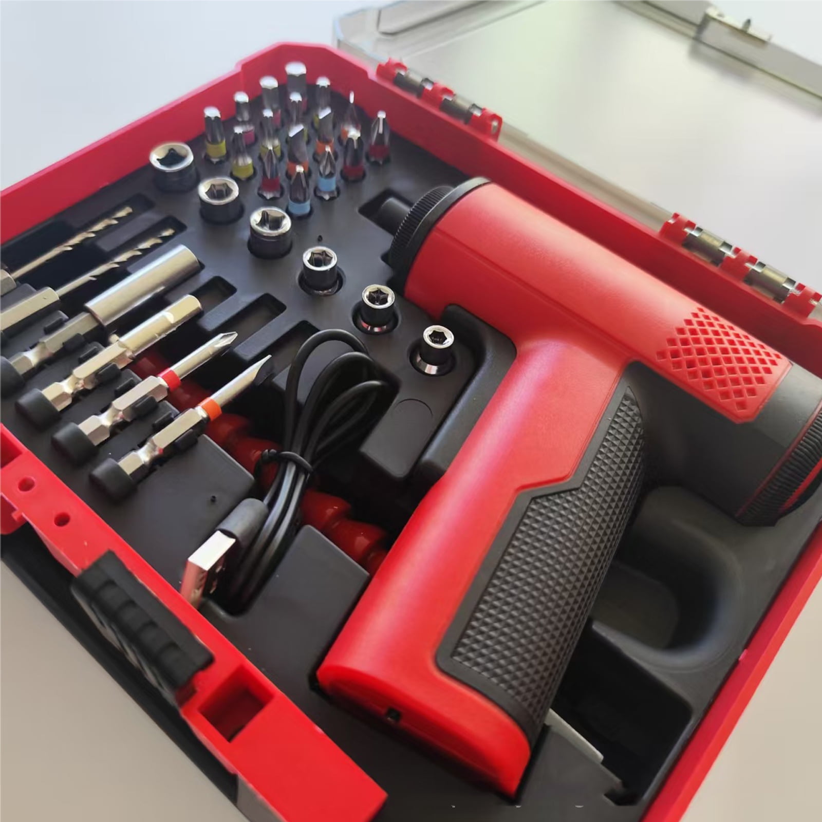 Cordless 3.6V Screwdriver Kit with 30PCS Bits, Mini Cordless Electric Screwdriver Set, Rechargeable Power Screwdrivers, Portable Electric Screw Driver for Home DIY, Furniture Assembly