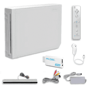 Restored Nintendo Wii Game Console White - Retrofam Remote - Wii HDMI Adapter