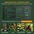 thumbnail image 6 of TGOEET 2 Pack Seedling Heat Mat Durable Waterproof 10" x 20.75", Hydroponic Heating Pad UL & MET-Certified for Seed Starting Greenhouse, Germination, Home Gardening, 6 of 7