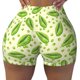 thumbnail image 2 of Fotbe Green Peas Shorts Sin Costuras – Shorts Deportivos de Cintura Alta para Mujer, Elásticos para Gimnasio, Yoga, Running o Ciclismo-Medium, 2 of 8