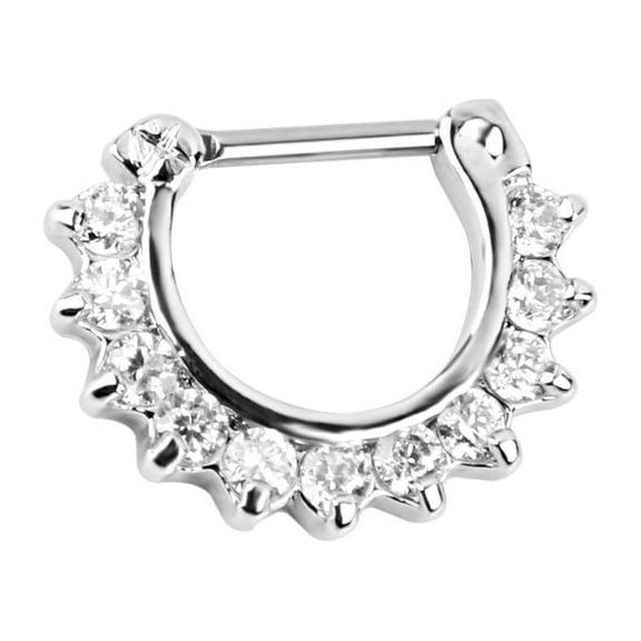 14G Diamante Crystal Septum Nose Jewelry