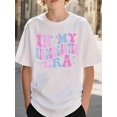 thumbnail image 2 of Girls & Boys Retro Typography Cotton Graphic Tees, Back To School Clothes Girls, Black Summer Shirts With Groovy Letters, Gift For First Day of School, Round Neck Short Sleeve T-Shirt, 2 of 6