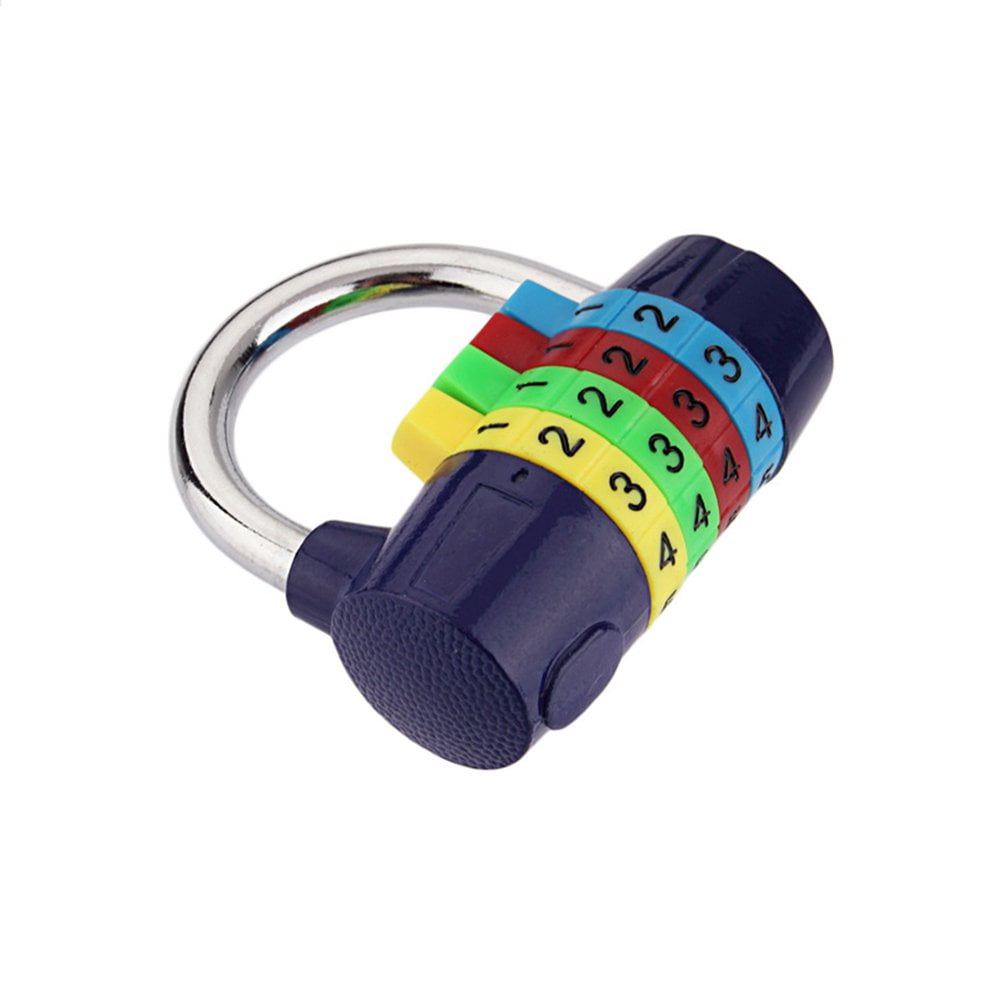 Color 4 Theft Wardrobe Lock Position Padlock Gym Password Lock Anti