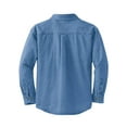 thumbnail image 2 of Gravity Threads Womens Long-Sleeve Denim Shirt - Faded Blue - X-Large, 2 of 2