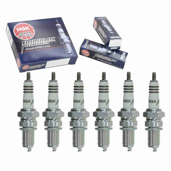 6 pc NGK 6681 Iridium IX Spark Plugs for 4100 4167 5372 90793-20011 90793-20022 90793-20152 99000-69835-DR8 99000-79A45-D8E 999-06910-X9-014 A6G A6GC D8RP IX24 R6G X24ES-GU X24ES-ZU X24ES-ZU9