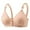 #0393-Beige, variant on Xucatan Front Closure Bras for Women Seamless No Underwire Plus Size Mesh Neck Bralettes Supportive Wireless Daisy Comfort Tshirt Bra Christmas gifts