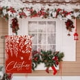 thumbnail image 5 of Merry Christmas Floral Garden Flag 12.5x18 Double Sided Red Burlap Outdoor Yard Winter Decoration, 5 of 6