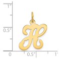 thumbnail image 4 of Diamond2Deal 14K Pendentif Initiale en Or Jaune Lettre H pour Femmes, 4 of 6