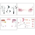 thumbnail image 1 of 4pcs Halloween Fun: Get Ready for the Party with Waterproof & Durable Temporary Tattoos!, 1 of 4