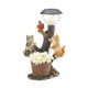 thumbnail image 1 of Estatua de jardín de pájaro gato con luz solar, interesante escultura de jardín y estatua para patio, césped, 1 of 5