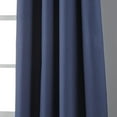 thumbnail image 3 of Nanshing Belissa Blackout Thermal Single Curtain Panel with Grommet Top, Navy, 54" x 84", 3 of 5