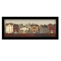 Main Street By Pam Britton Printed Framed Wall Art Wood Multi-Color