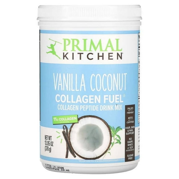 Primal Kitchen Collagen Fuel Collagen Peptide Drink Mix Vanilla Coconut - 24 Servings Pack of 2