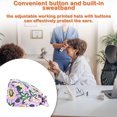 thumbnail image 2 of Gourd Caps Nurse Durability Pure Color Button Professional Assorted Multifunctional Tie Back Dull Colors Tie Back Work Uniform Operating Hats L27, 2 of 7