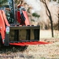 thumbnail image 3 of Titan 60" Tine Bucket Silage Rake Manure 49" Hay Bale Skid Steer Loader Tractor, 3 of 9