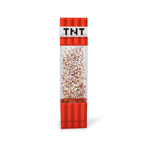 Lámpara Ukonic Motion con purpurina, bloque TNT para Minecraft, 30 cm de altura