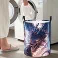 thumbnail image 6 of KLL Urban Style Colorful Dragon Waterproof Foldable Laundry Hamper Bucket with Handles for Storage Bin,Kids Room,Home Organizer (Small ), 6 of 7