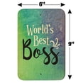 thumbnail image 6 of World's Best Boss Home Business Office Sign - Wood - 6" x 9" (15.3cm x 22.9cm), 6 of 6