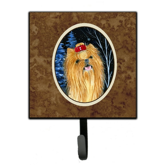 Carolines Treasures SS8413SH4 Starry Night Yorkie Leash or Key Holder 7Hx4.25W multicolor