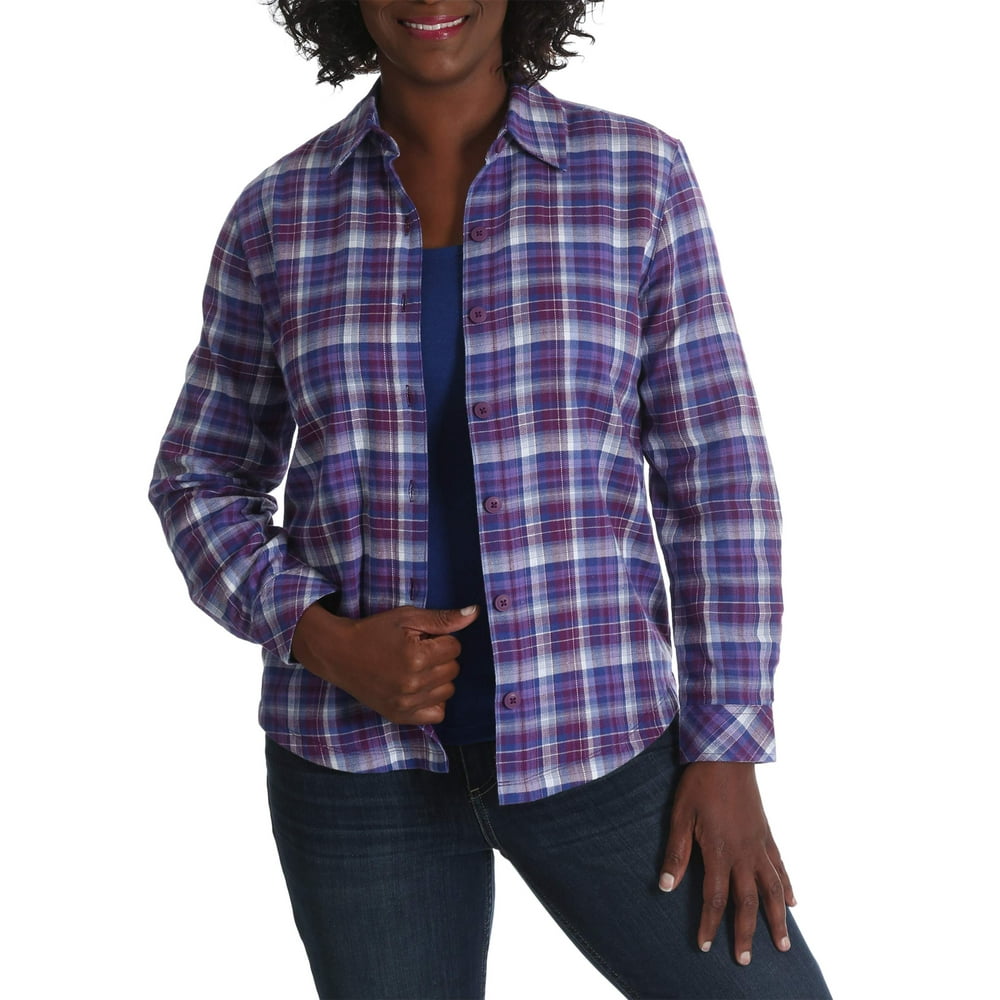 Lee Riders Women's Fleece Lined Flannel Shirt