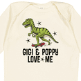 thumbnail image 4 of Inktastic Gigi and Poppy Love Me Dinosaur Boys Long Sleeve Baby Bodysuit, 4 of 5